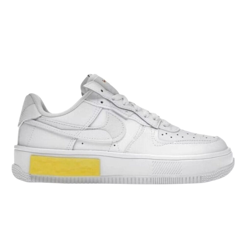 NIKE Air Force 1 Low Fontanka 'Summit White Opti Yellow' Sneakers Size W11/M9.5